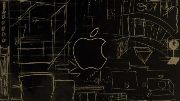 Apple Logo Desktop Background for Mac Pro.
