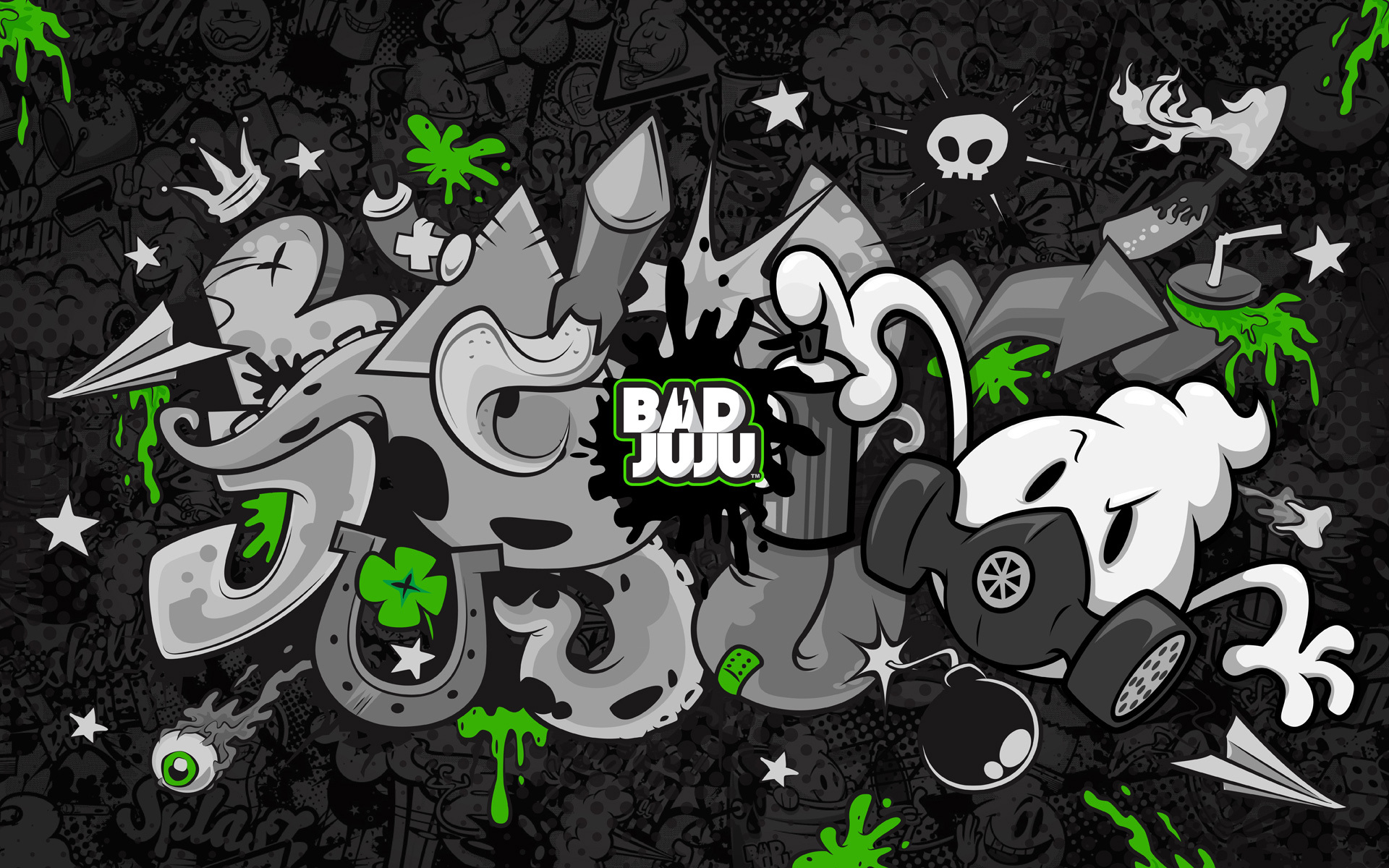 black graffiti wallpaper