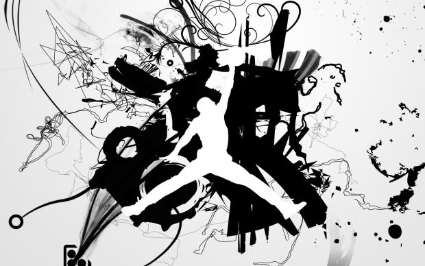 Black white Jordan logo wallpapers