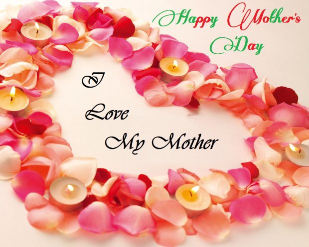 Colorful card for mothers day.