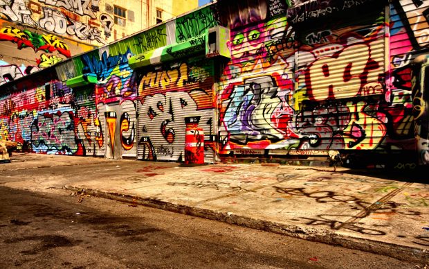 Cool Graffiti Wallpaper Graffiti Brick Background