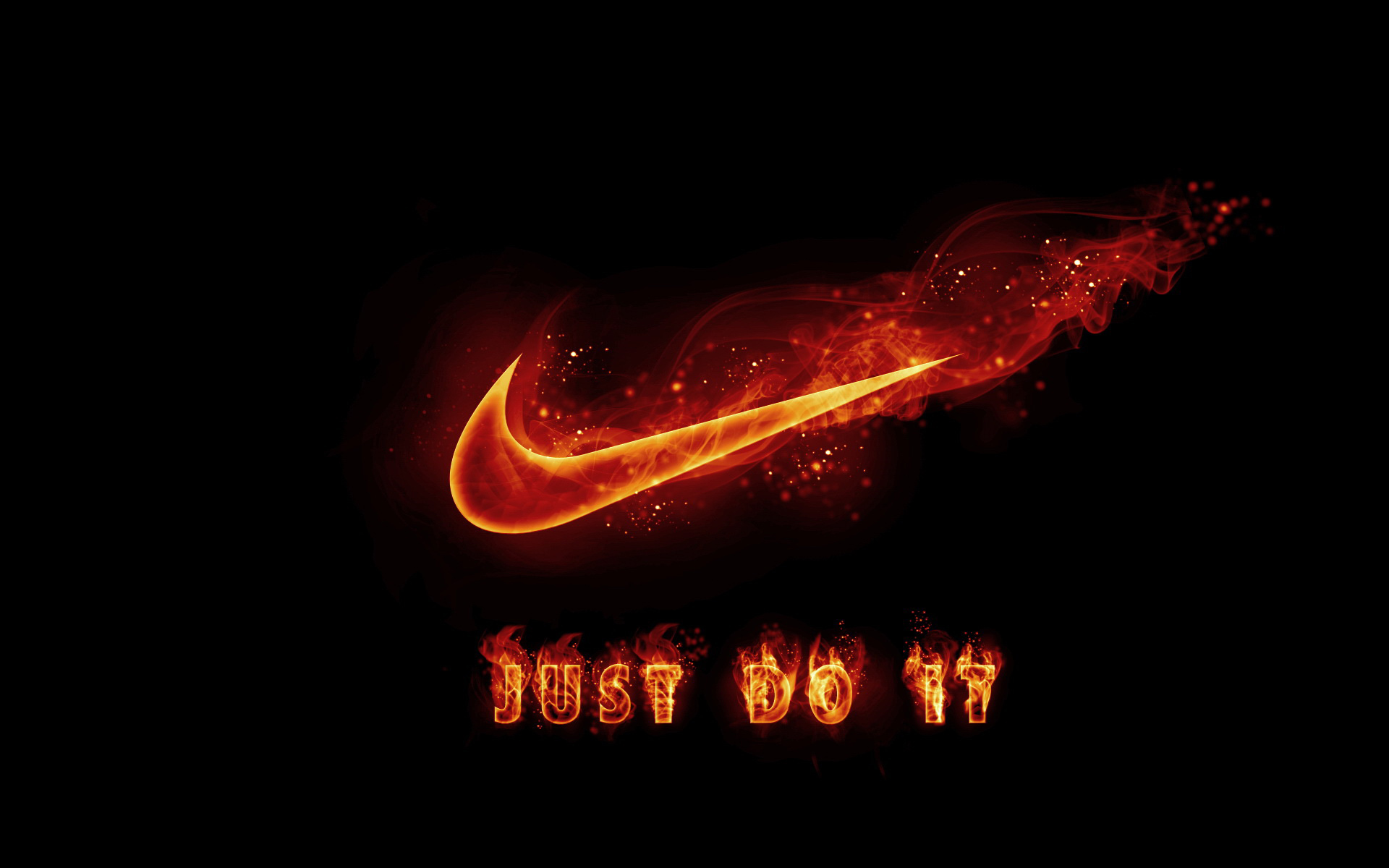 nike logo wallpaper orange