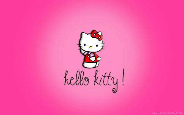 Cute Hello Kitty Background Desktop Widescreen.