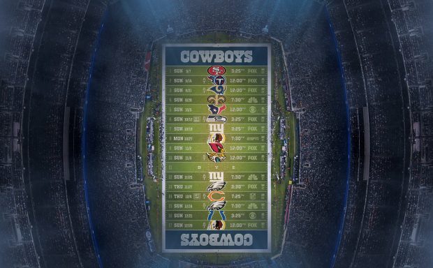 Dallas Cowboys 2014 NFL Schedule Wallpaper.