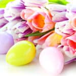 Easter sunday beautiful flowers photo