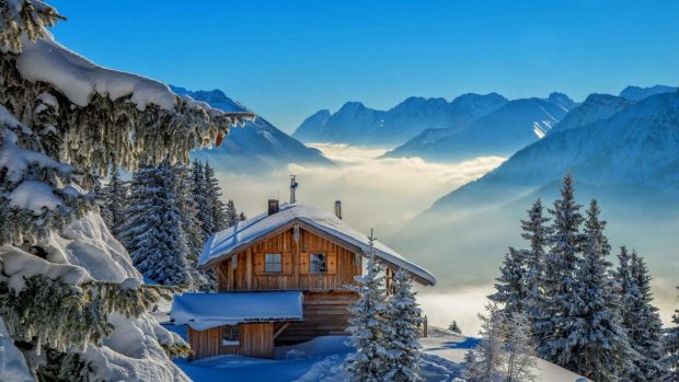 Full HD Winter Landscape Wallpaper.