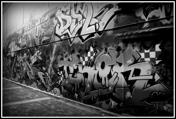 Graffiti Wall located on Grafton Street Cairns