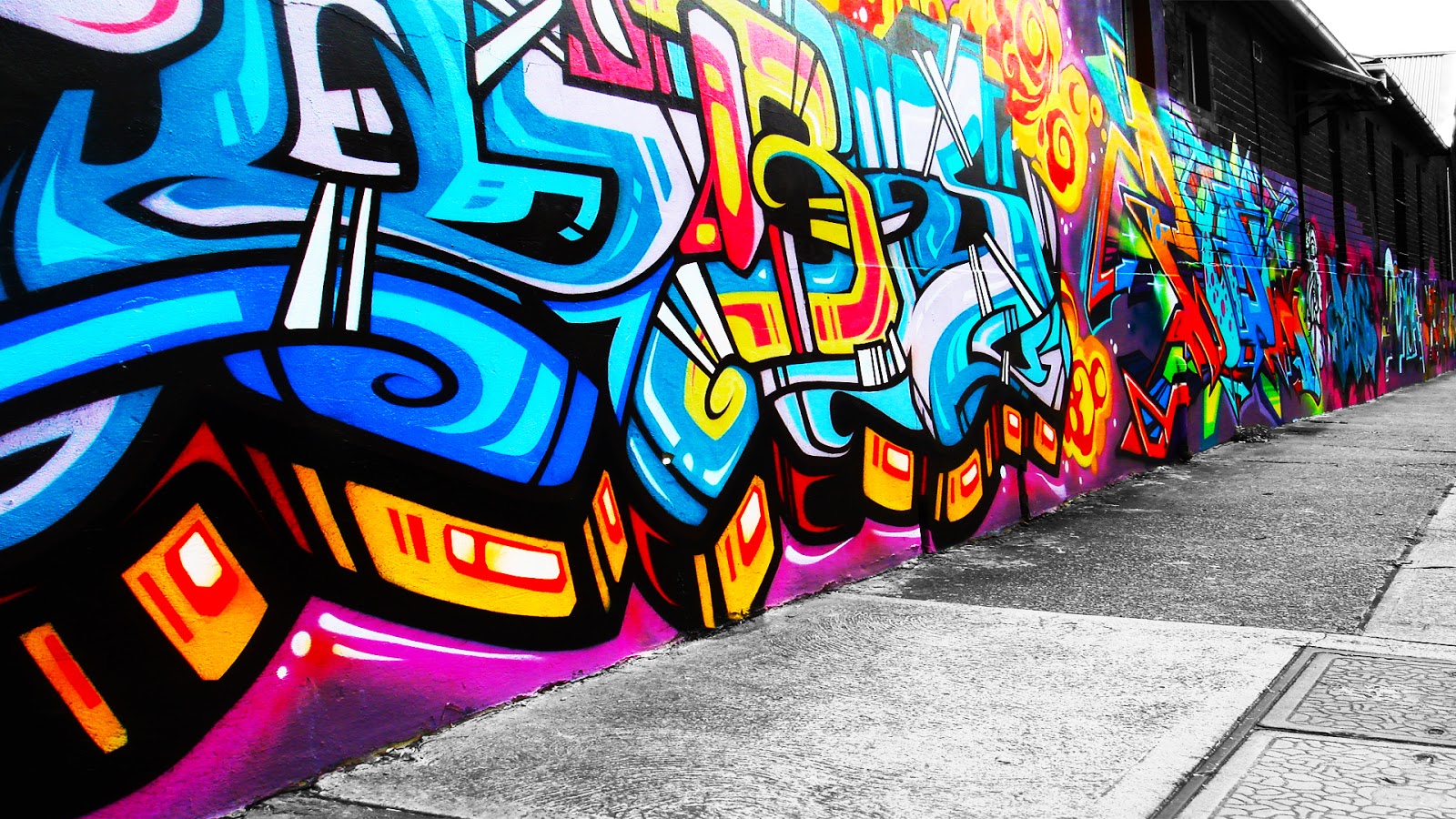 Graffiti Background Wall Street Art 