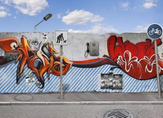 Graffiti wall background by kpucu