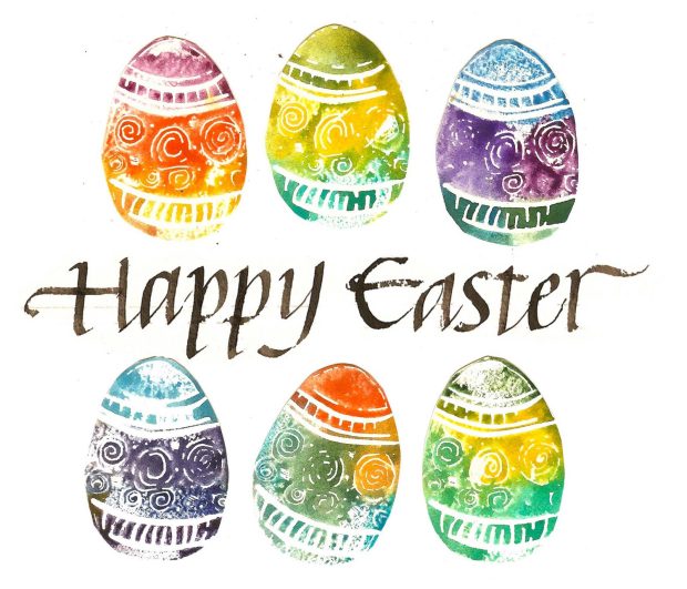 Happy Easter Egg Art