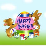 Happy Easter bunnies Images