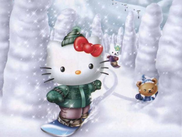 Hello Kitty Snow Backgrounds.