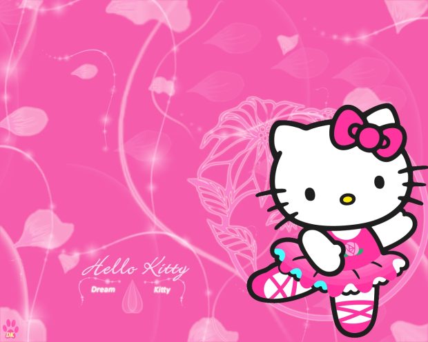 Hello kitty pink wallpaper HD.