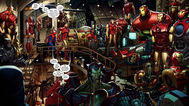 Iron Man Comic Wallpaper download free.