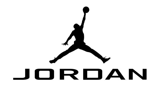 JORDAN LOGO Black White Background