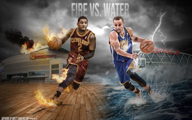 Kyrie Irving and Stephen Curry Wallpaper by btamdesigns.