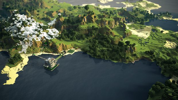 Landscape Minecraft wallpaper HD