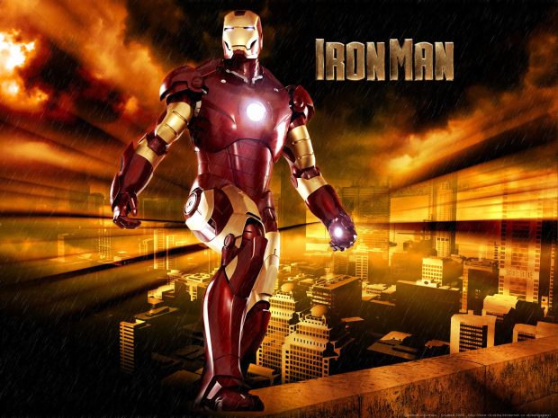 Movie background Iron man.