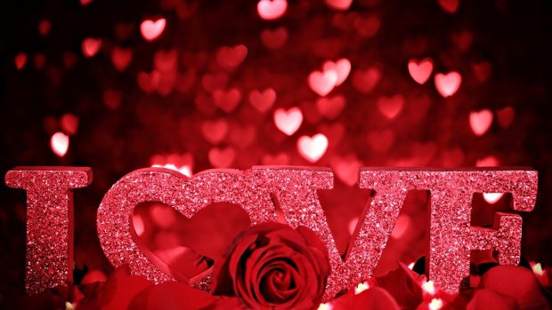 Red Love Valentine Day Wallpaper HD.