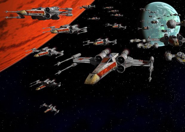 Star Wars Wallpaper HD X wing Planet.