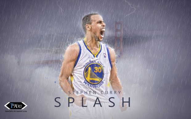 Stephen Curry Splash Wallpaper by tmaclabi.