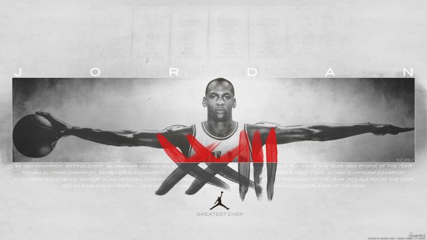 Young Michael Jordan Widescreen Wallpaper