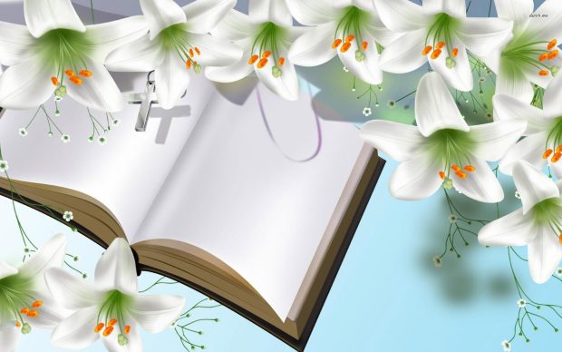 lilies and religion wallpaper digital art wallpapers