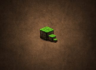 minecraft background cube