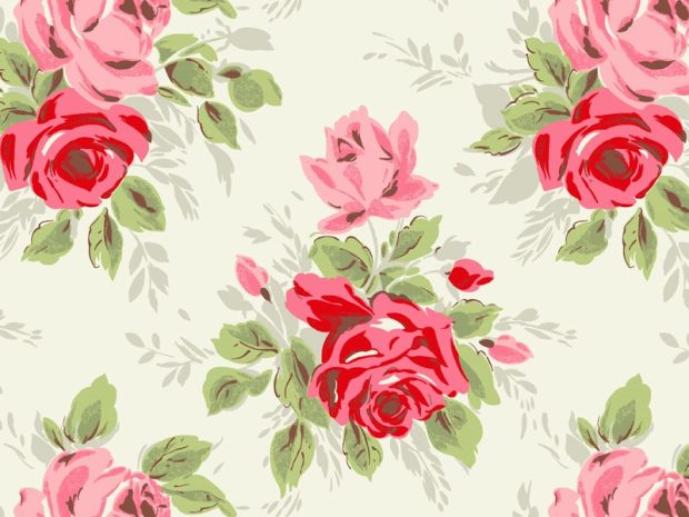 Rose white girly background