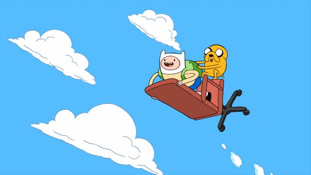 Adventure Time Flying Sky Wallpaper HD.