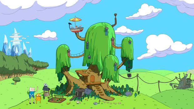 Adventure Time House Background.