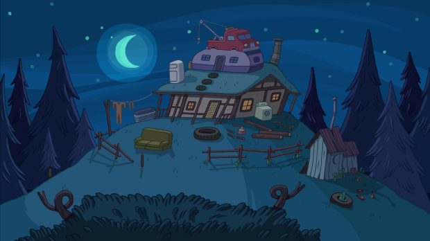 Adventure Time at night wallpaper hd.