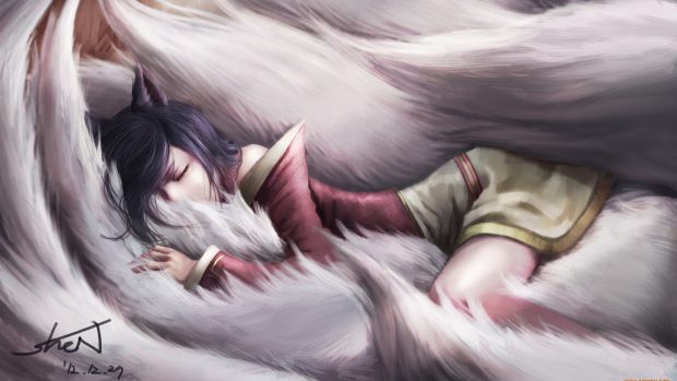 Ahri LoL wallpaper HD free.