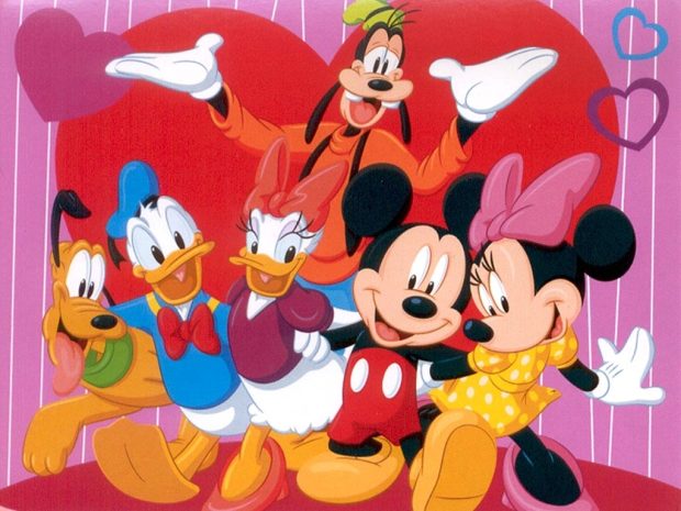 All Mickey Mouse Charaters Wallpaper.
