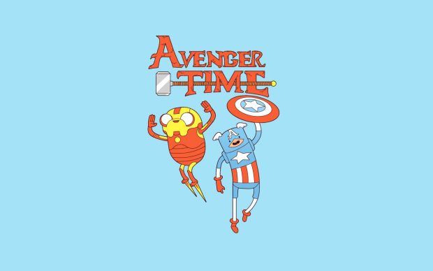 America Captain Adventure Time Background.