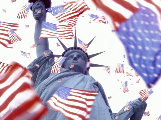 American Flag Desktop Background.