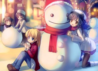 Anime Winter Wallpapers HD download free.