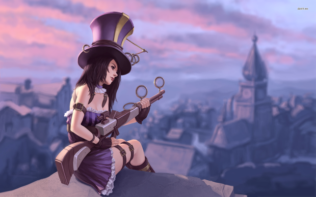 Caitlyn LoL wallpaper HD.