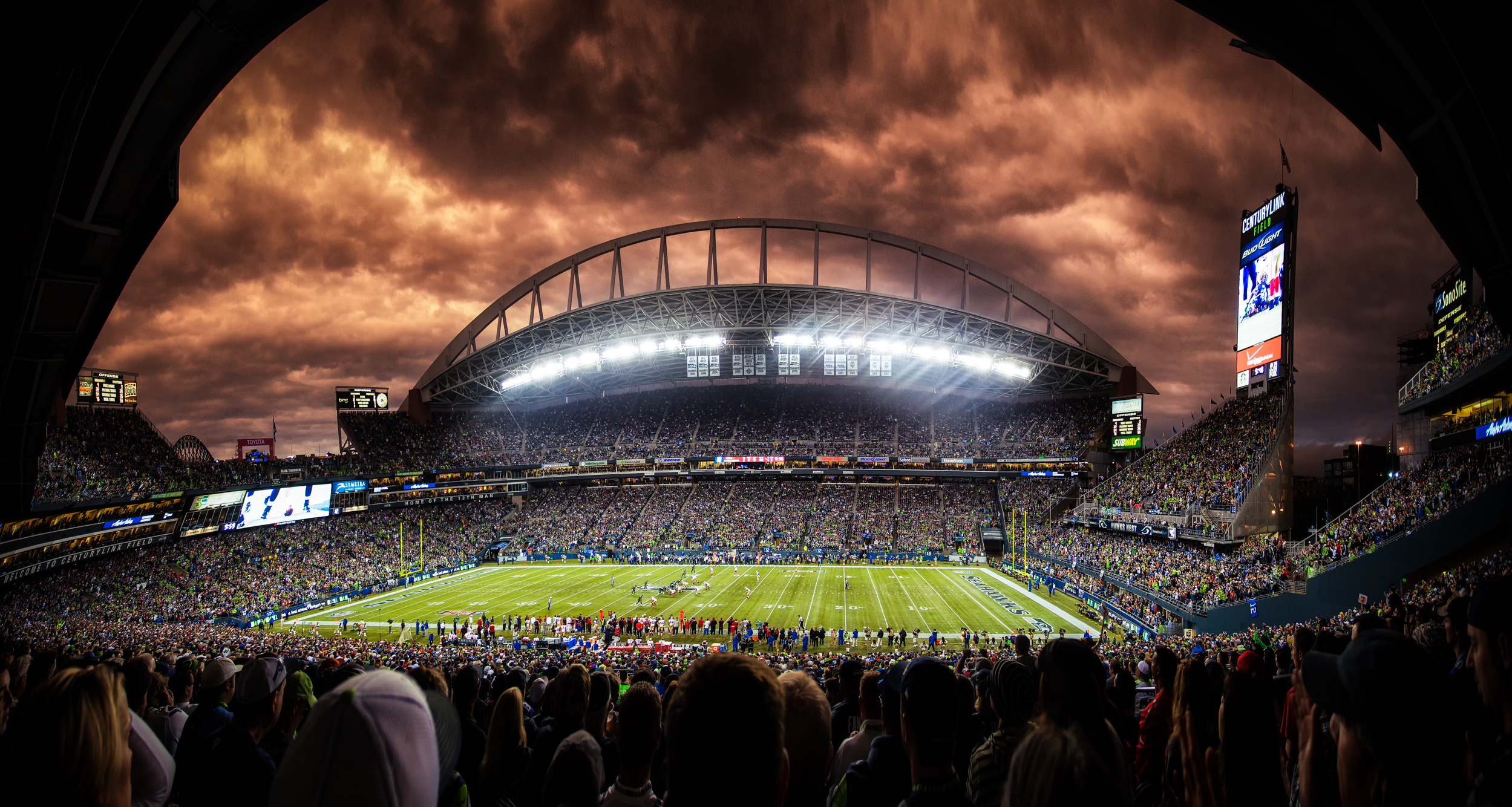 Seattle Seahawk Stadium Backgrounds | PixelsTalk.Net