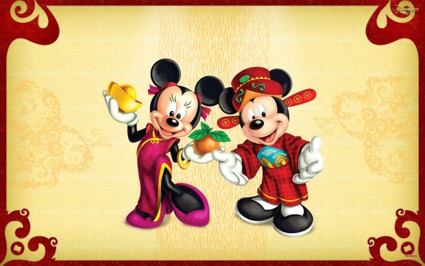 Cute Mickey Mouse Charaters Wallpaper HD.