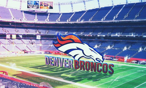 Denver Broncos Logo 3D Wallpaper.