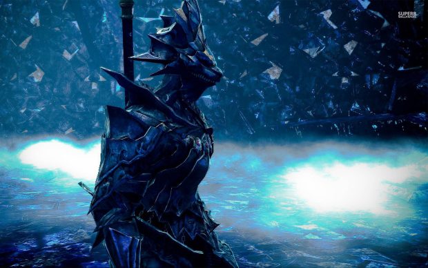 Dragon slayer Ornstein Dark Souls HD Background.