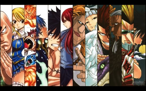 Fairy Tail Main Charaters wallpaper HD.