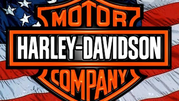 Harley Davidson Logo Flag.