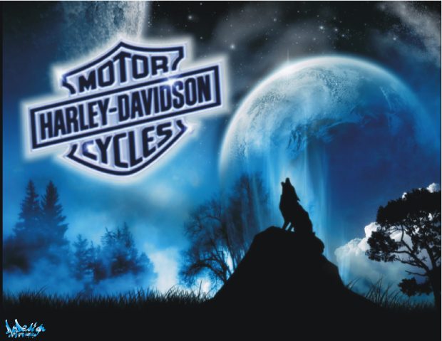 Harley Davidson Logo Wolf.