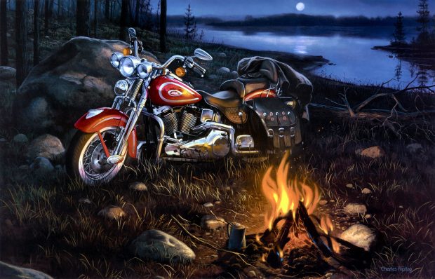 Harley Davidson Motocycle Wallpaper HD.