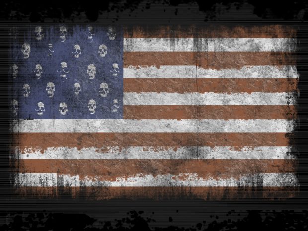 Man Made American Flag Wallpaper.