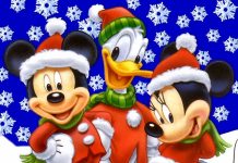 Mickey Mouse Christmas Image.