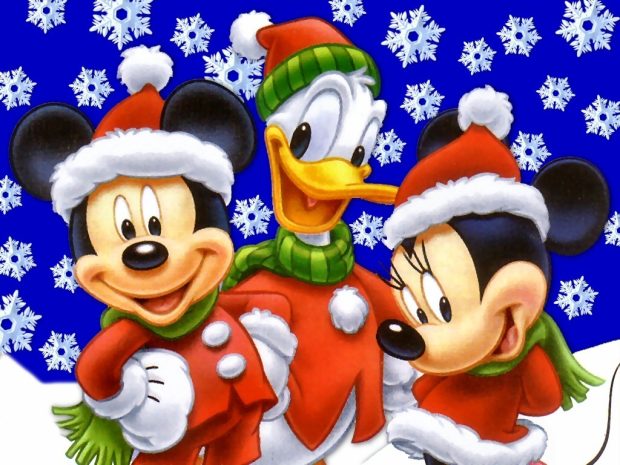 Mickey Mouse Christmas Image.