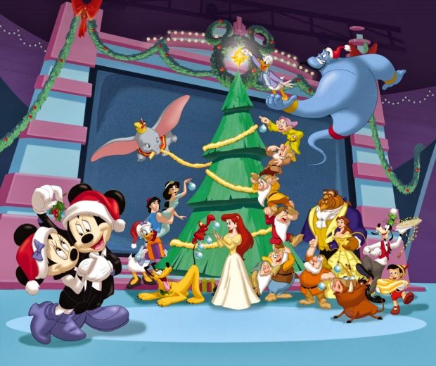 Mickey Mouse Christmas Tree Wallpaper.